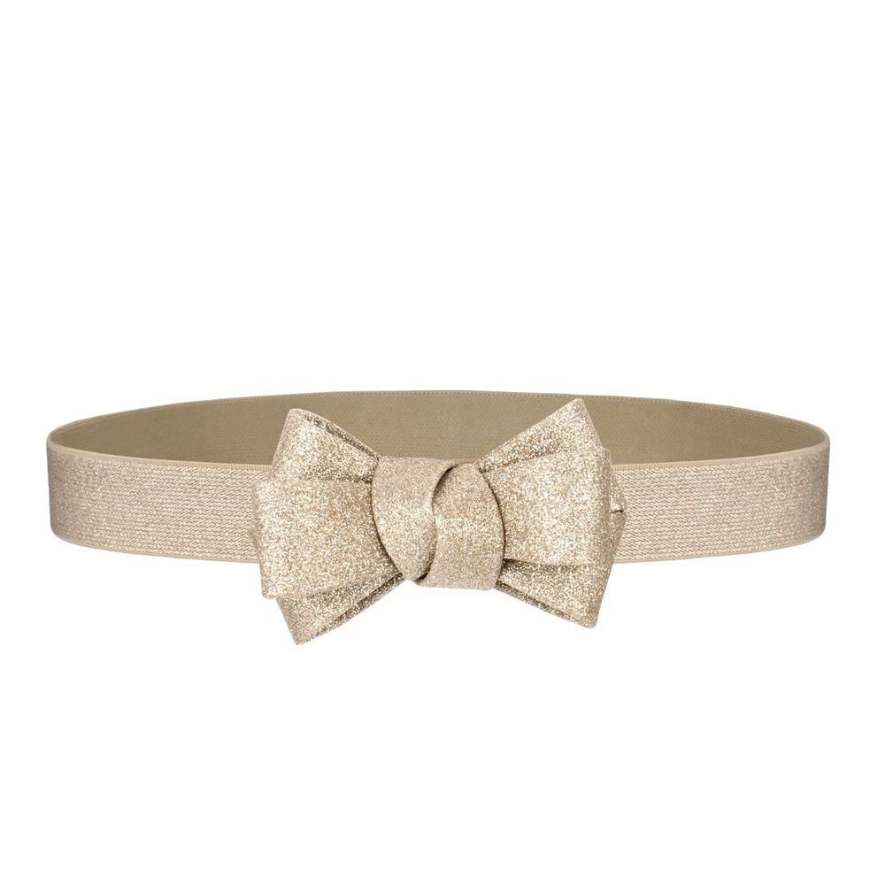 Skinny Thin Bow Decor Elastic Belt, 15C-196Belt002